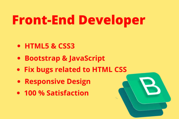 Expert web front end with html css and javascript by Jahangiryounas ...