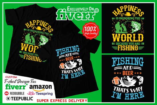 create bulk typography t shirt design merch by amazon
