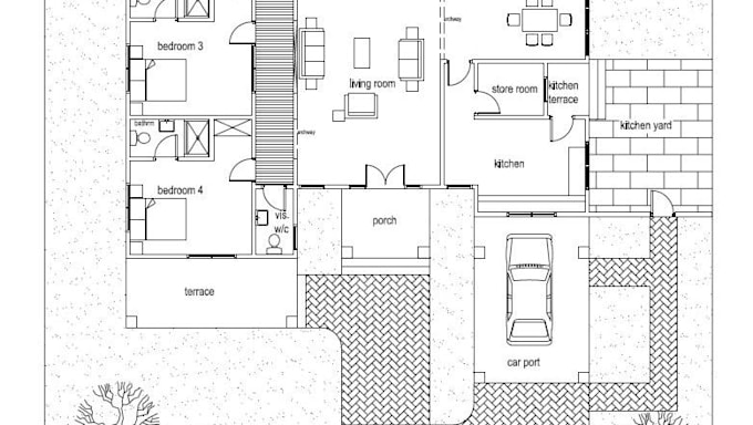 design any architectural design in autocad