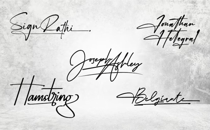 design handwritten, signature logo or autograph for any business