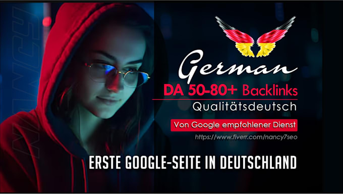 build 14 german high quality backlinks, SEO link building