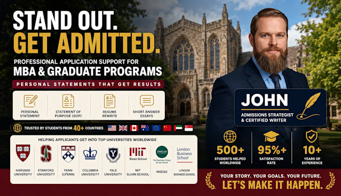 edit your personal statement for bachelors, masters or phd