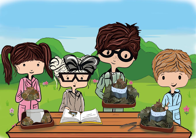draw illustrations for a children book