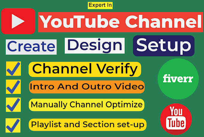 create, setup and optimization a best youtube channel