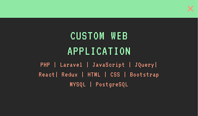 create your custom web application in PHP