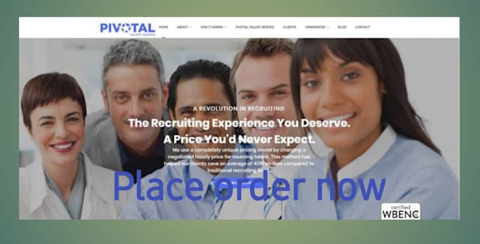 create a recruitment website for you