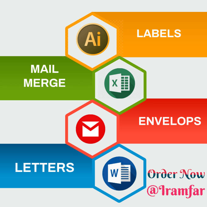 Mail Merge Mailing Labels Letters Word Templates By Iramfar Fiverr 9687