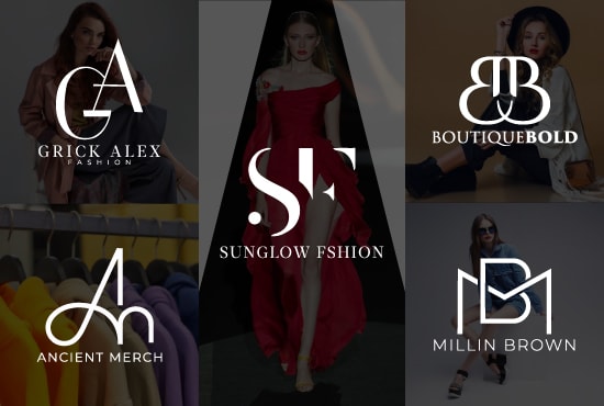 Do luxury fashion clothing brand streetwear line and monogram logo ...