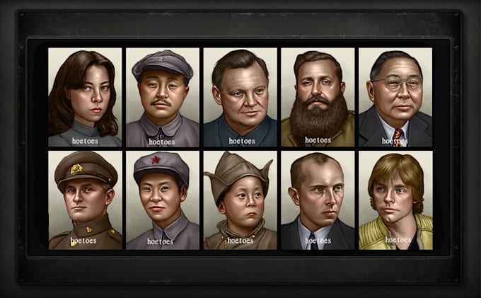 make vanilla style hoi4 portraits