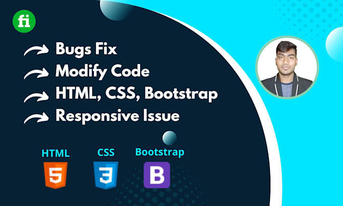 Fix or edit html css and responsive bugs by Coder_sayem | Fiverr