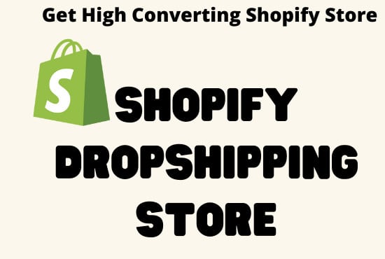 build shopify dropshipping and pod store, shopify website