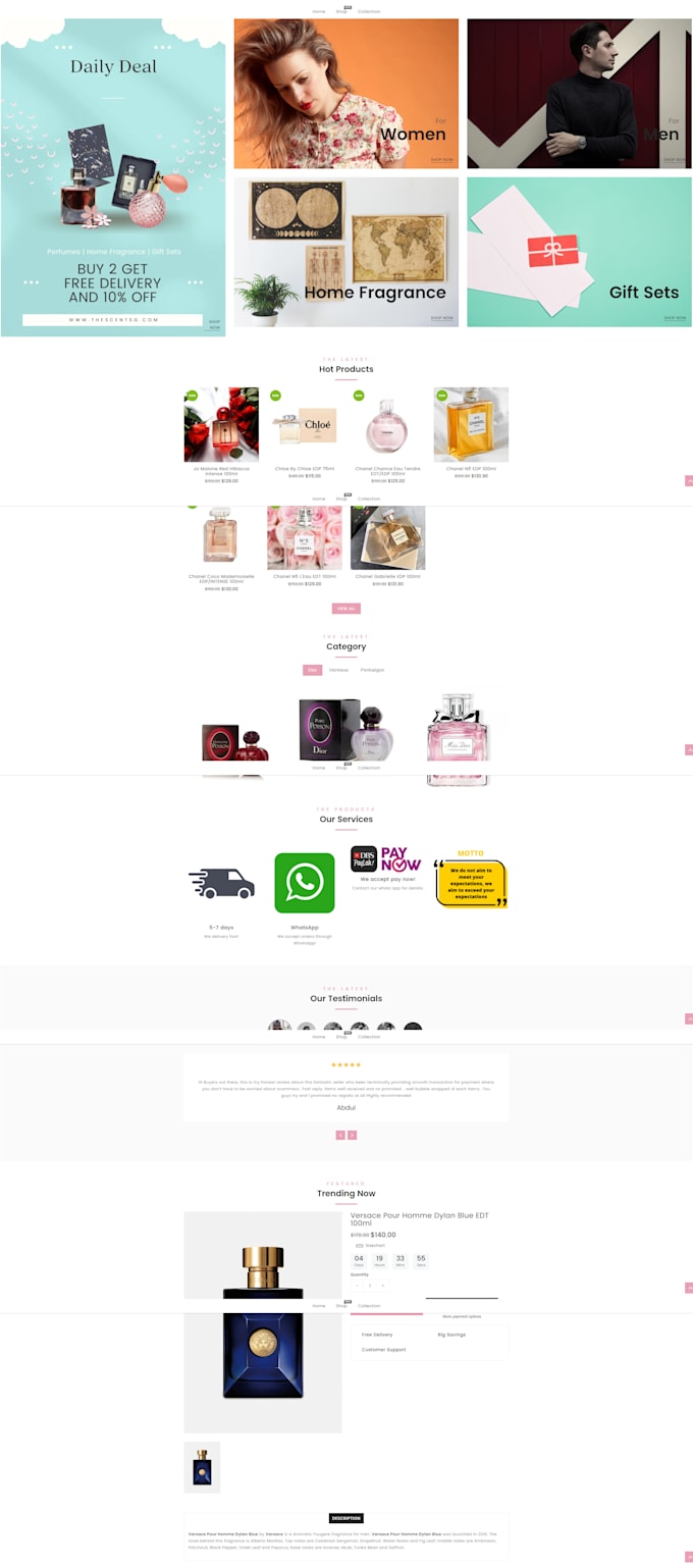 create a interactive shopify website singapore