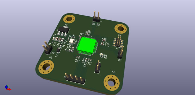 Design a pcb layout and make schematic for your mcu module by Laldji ...