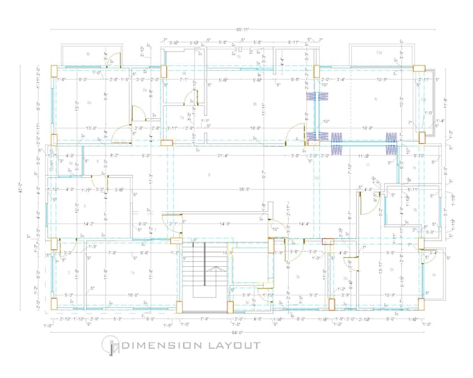 create 2d architectural plan and working drawing in autocad