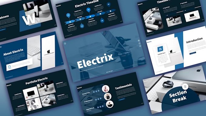 make creative modern powerpoint presentation design and animation business