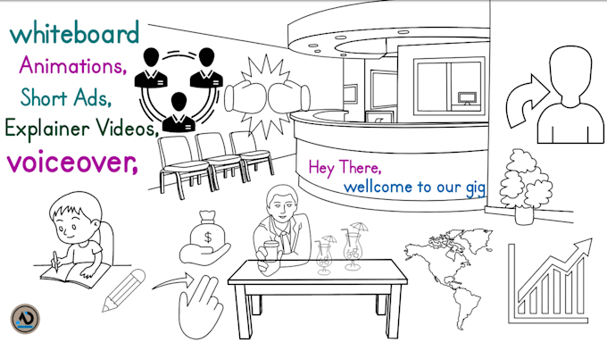 create whiteboard animations, videoscribe sketch, doodly, vyond explainer video
