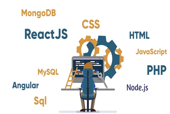 create a website using react js, angular js and node js