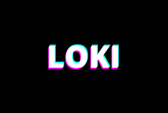 make simple and professional glitch logo