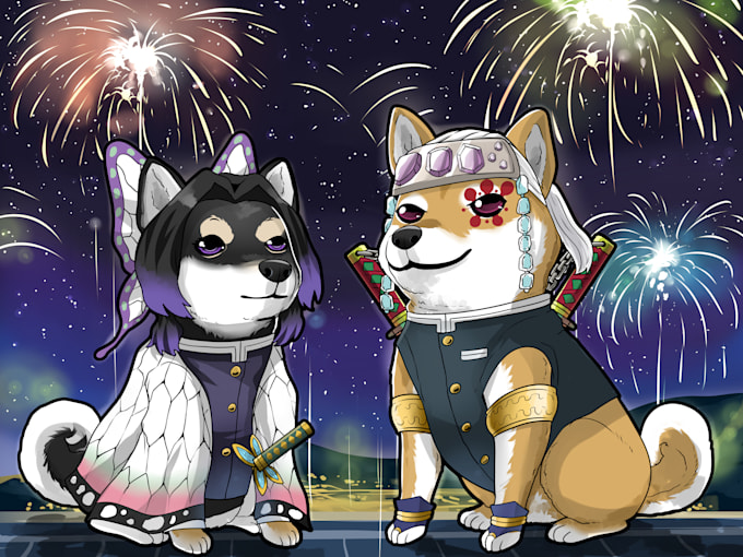 draw chibi anime for pet or animal