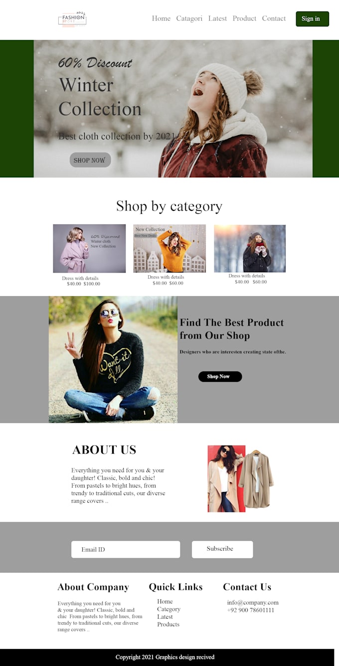 design profesional website psd file