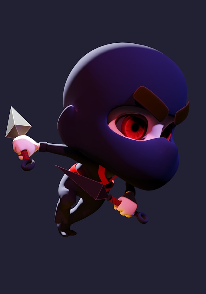 model and rig 3d game ready characters