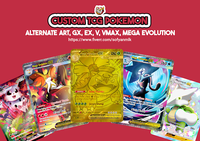 custom tcg pokemon trainer v, gx ,ex , tag team card
