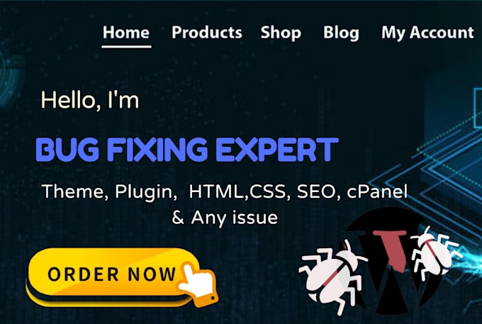 be an expert wordpress bug fix or wordpress fix any errors