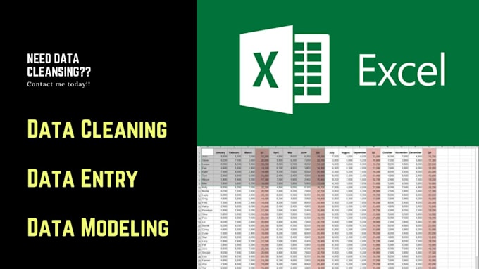 Clean and organize excel spreadsheet by Pg_creatives | Fiverr