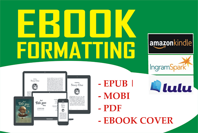 do kindle ebook and paperback formatting for amazon KDP