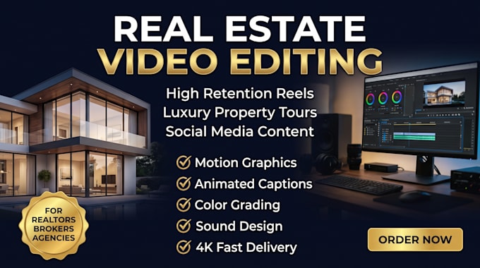 edit trendy real estate reels