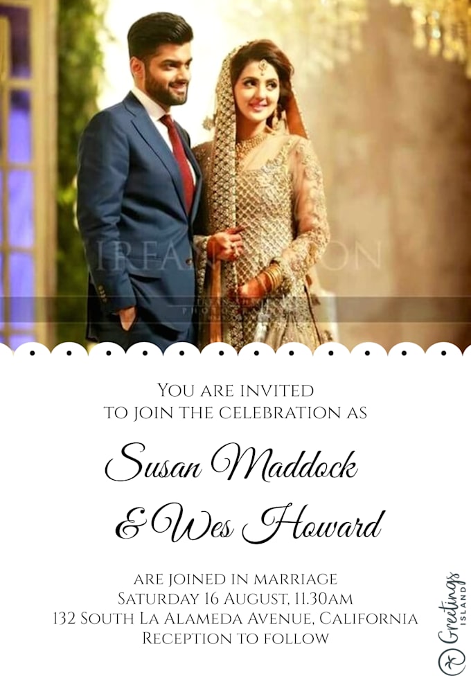 design wedding cards or invitation cards for your event