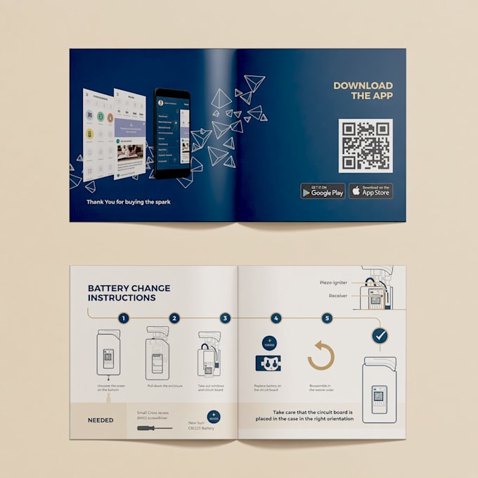 design booklet, user guide, instruction manual, and PDF