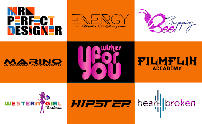 create text,font, typography, and feminine logo