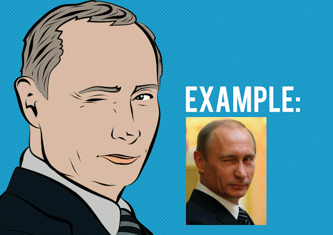 draw your photo as a pop art cartoon