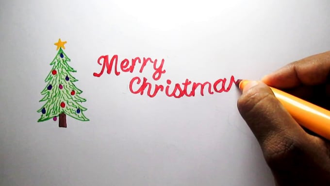 Make You A Christmas Speed Drawing Animation Video By Luvulogo
