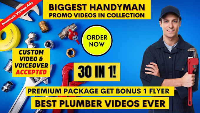 do handyman or handyman service or plumber service video
