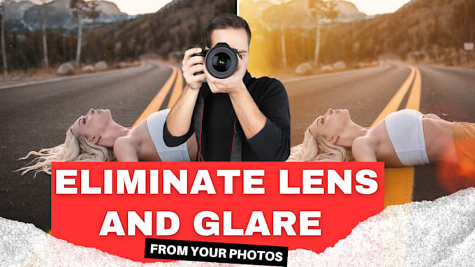 remove lens glare and sun flare through photoshop editing
