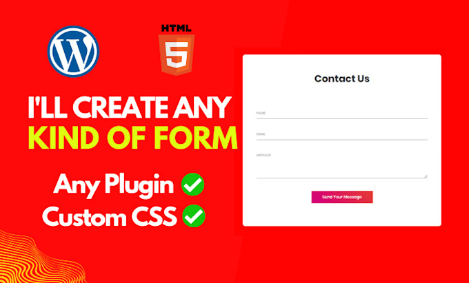 Fix or create any kind of contact form wordpress, html, css by Aashish ...