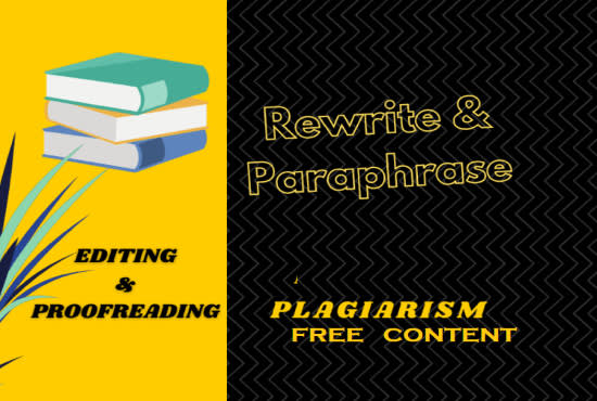paraphrased, rephrase and rewrite your content manually