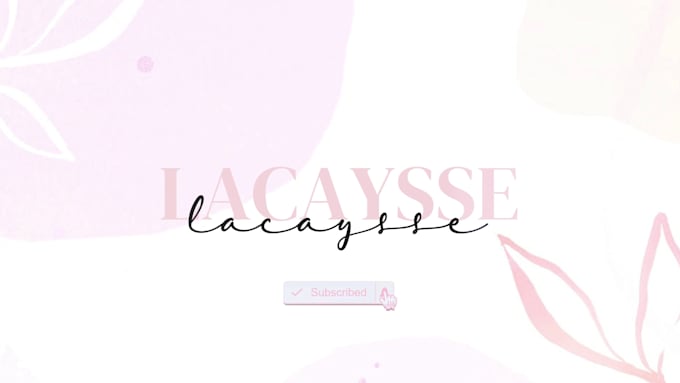 create a personalized pastel intro outro for youtube