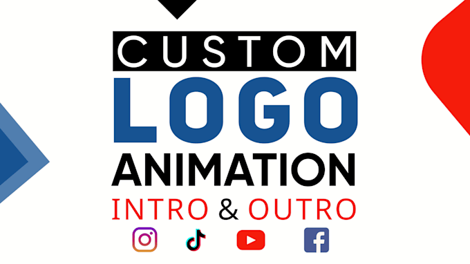 create custom logo animation, youtube intro and outro videos