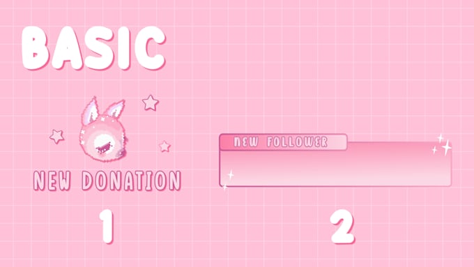 create cute animated twitch alerts