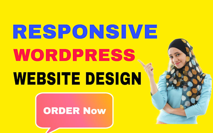 create responsive wordpress website design or blog