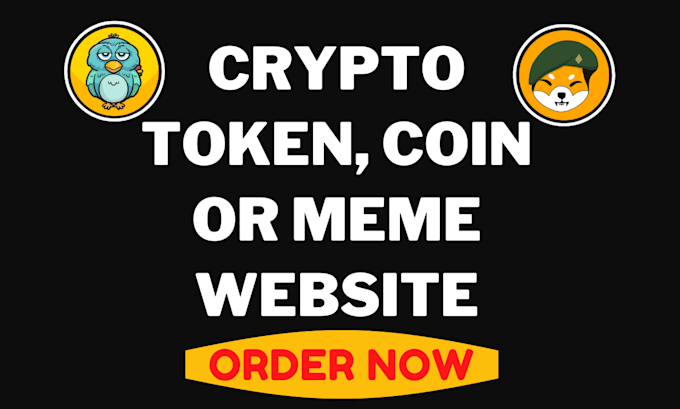 create a responsive crypto token, coin or meme website