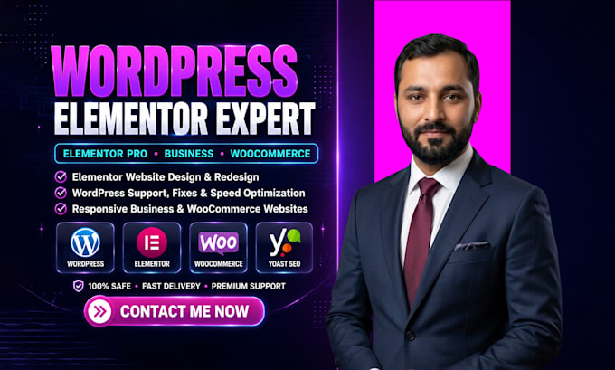 be your wordpress elementor expert and design wordpress business website