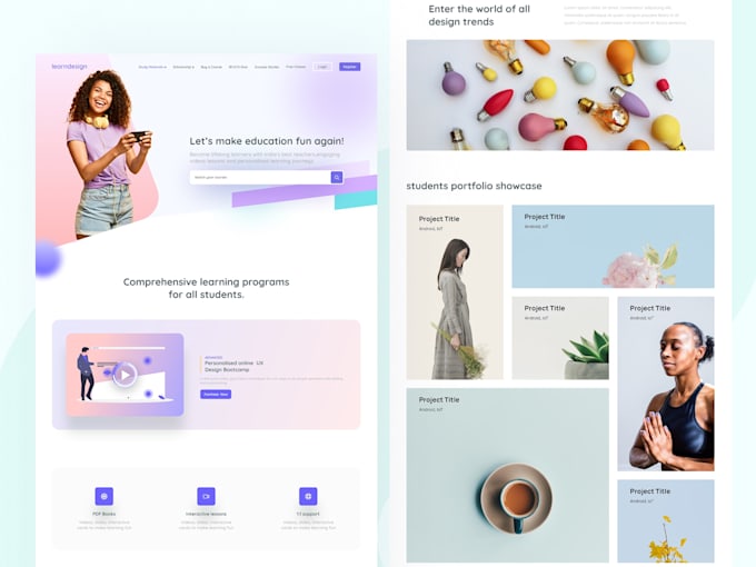 Design website mobile app ui ux in figma or xd by Designpro86 | Fiverr