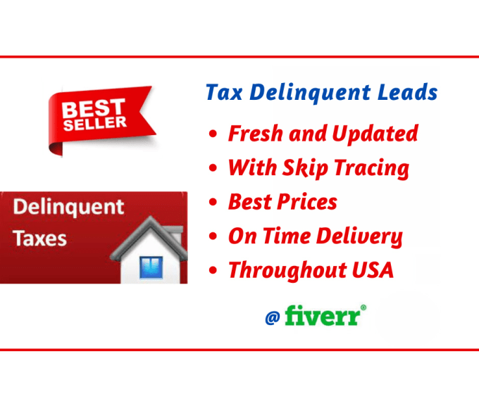 Provide fresh tax delinquent leads from usa by Svvgreal Fiverr