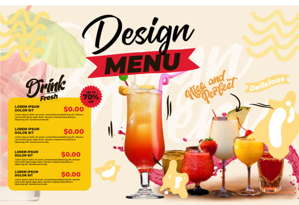 design cafe menu book using canva