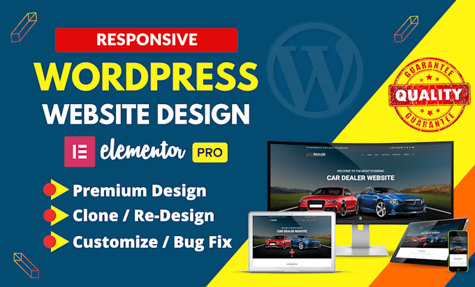 develop wordpress website or landing page, online store as elementor pro expert