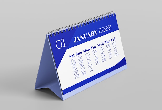 Make desk calendar and wall calendar by Fatimaanjum318 | Fiverr